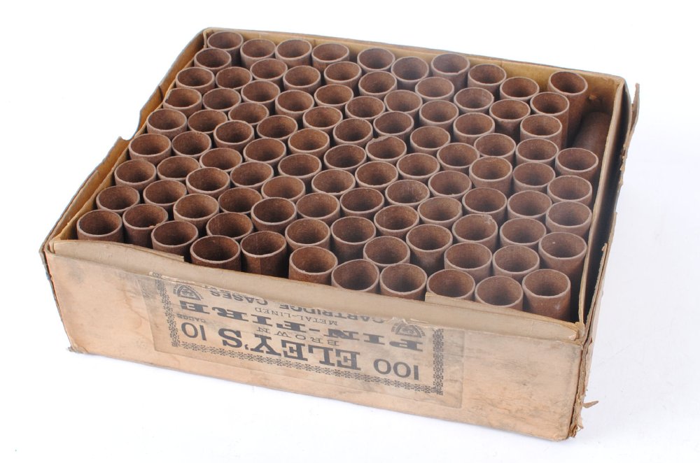 100 x 10 bore Pinfire original cases