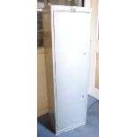 Six gun steel security cabinet with internal locking compartment and three keys, 60,1/8 x 18 x 12