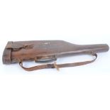 Leather leg o mutton gun case for 29 ins barrels