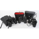 10 x 50 Scheffel field binoculars and two other pairs