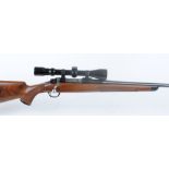 .308 Ruger M77 Mk 2, bolt action, 23 ins barrel, horn tipped Monte Carlo stock with recoil pad,