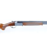 20 bore Investarm, over and under, 28 ins barrels, 3/4 & ic, ventilated rib, single trigger, folding