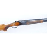 12 bore The Basque, over and under, ejector, 29,1/2 ins barrels, 3/4 & 1/4, ventilated rib, 70mm