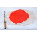 Imperial Japanese Rising Sun Officer's battle flag in silk with fully functioning telescopic post,