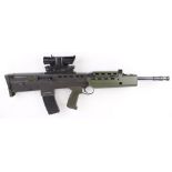 5.56mm SA80 L85A1, Airsoft replica machine gun with mounted scope