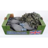 8 Full bodied pigeon decoys and camo netting
