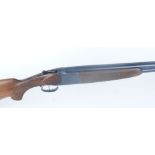 12 bore Laurona, over and under, 26 ins barrels, 1/4 & ic, 13,7/8 ins pistol grip stock, no.77467