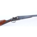 12 bore sidelock ejector by LIG, 27,1/2 ins barrels,1/4 & 3/4, 70mm chambers, border and scroll