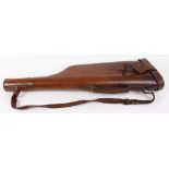 Leather leg o mutton gun case for up to 28 ins barrels