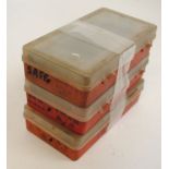 3 Plastic parts boxes with sundry gun parts