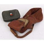 Napier rifle pull through kit, Brady canvas and leather gun slip