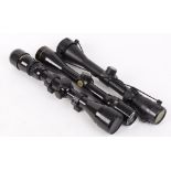 4 x 40 Nikko Sterling; 3-9 x 40 Optima scope with mounts; 4 x 40 Bushnell rifle scope (3)
