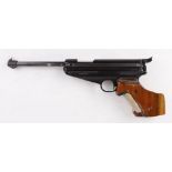 .177 Feinwerkbau Model 65, sidelever target air pistol with instructions and pellet dispenser, in