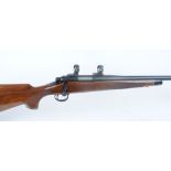 .22-250 Remington Model 700, bolt action, five shot, 24 ins heavy varmint barrel, Monte Carlo stock,