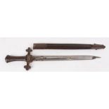 Rare 1895 Pattn Drummers short sword by Mole, Birmingham, with VR to hilt and metal mounted