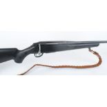 .243 Tikka T3 Lite, bolt action, five shot magazine, 19 ins barrel threaded for moderator, black