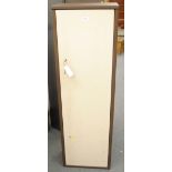 Six gun metal security cabinet with two keys, 51 x 16 x 10 ins