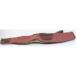 Canvas and leather fleece lined gun slip