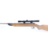 .177 Original Model 27, break barrel air rifle (no sights), 4 x 20 Rhino scope, no.721354102