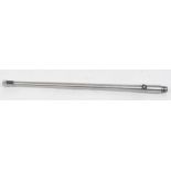 .22 Ruger 10/22, stainless steel 18 ins sighted barrel, threaded for moderator
