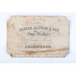 Original Joseph Harkom & Sons trade label, c.1870