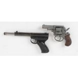 .177 Diana Mod. 2 air pistol; die cast replica British Bulldog revolver