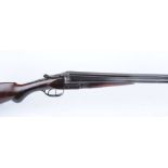 12 bore boxlock non ejector, Belgian, 30 ins barrels, full & full, treble grip action, 14,1/2 ins