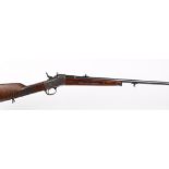 .32 hammer Remington, rolling block rifle, 26 ins sighted part octagonal barrel, the action