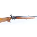 .22 BSA Martini International Mk II, target rifle, PH aperture and tunnel sights, scope blocks,