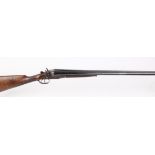 12 bore hammer by T Wild, 30 ins barrels inscribed T Wild. 17 & 18 Whittall St Birmingham, full &