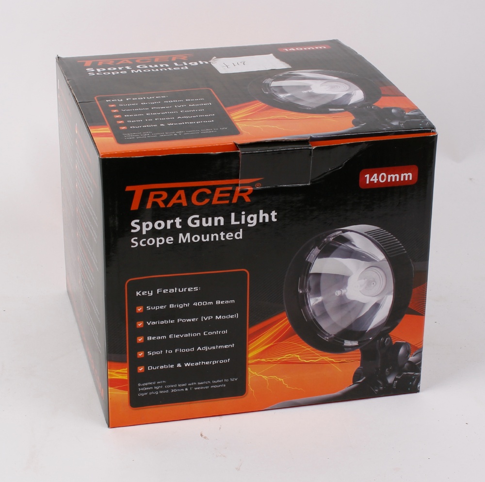 Tracer Sport scope mounted gun light, 140mm, boxed as new