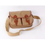 Croots canvas and leather fishing bag