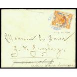 Municipal Postscovers1894 (30 Aug.) Shanghai L.P.O. cover, bearing ½c. single, local usage with sam