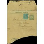 Municipal Postscovers1895 (3 Jan.) Chefoo Treaty Port ½c. Chefoo Local Post newspaper wrapper to U.