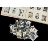 Cigarette Cards, Ogden's, a vintage Ogden album partially filled with various cards from mixed sets,