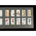 Cigarette Cards, mixture, in a Cigarette Pictures slot in album, a variety of genres to include