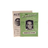 Cricket, two Australian Souvenir Tour Programmes 1956 (gen gd, one folded)