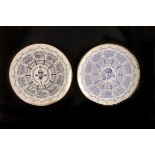 Cricket, a pair of limited edition Coalport Plates, depicting the games played, the first