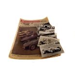 Motor Racing, a collection of black and white photographic postcards depicting various iconic race