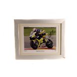 Motor Racing, Official JT52 signed limited edition print (43/100) of James Toseland Tech 3 Yamaha,