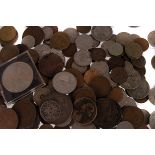 A collection of British and World Coinage,  including three George III crowns, and others (parcel)