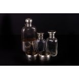 A collection of small silver,  including a silver mounted scent bottle by Goldsmith's & Silversmiths