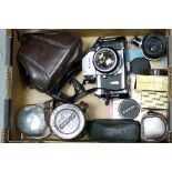 Nikon Equipment, a Nikon FT camera, f/3.5 55mm  Micro-Nikkor and other items (a lot)