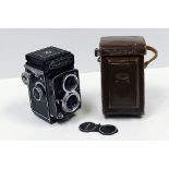 Yashica C TLR Camera, in makers case with other items (a lot)