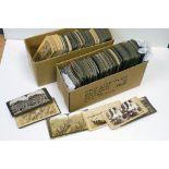 Stereo cards: a quantity of stereocards mostly commercial (2 boxes))