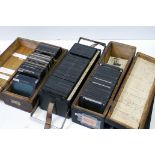 Lantern Slides: three boxes of European and British scenes individually photographed, many annotated