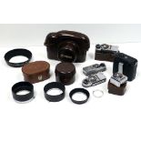 Canon Accessories: Various items including cases, meters and lenshoods (a lot)