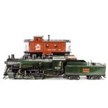 A 3½" Gauge Live Steam Coal-fired Canadian National Railways 0-8-0 Locomotive and Tender: to the '