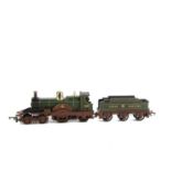 A Tri-ang 00 Gauge GWR green 4-2-2 'Lord of the Isles', Locomotive and Tender, VG