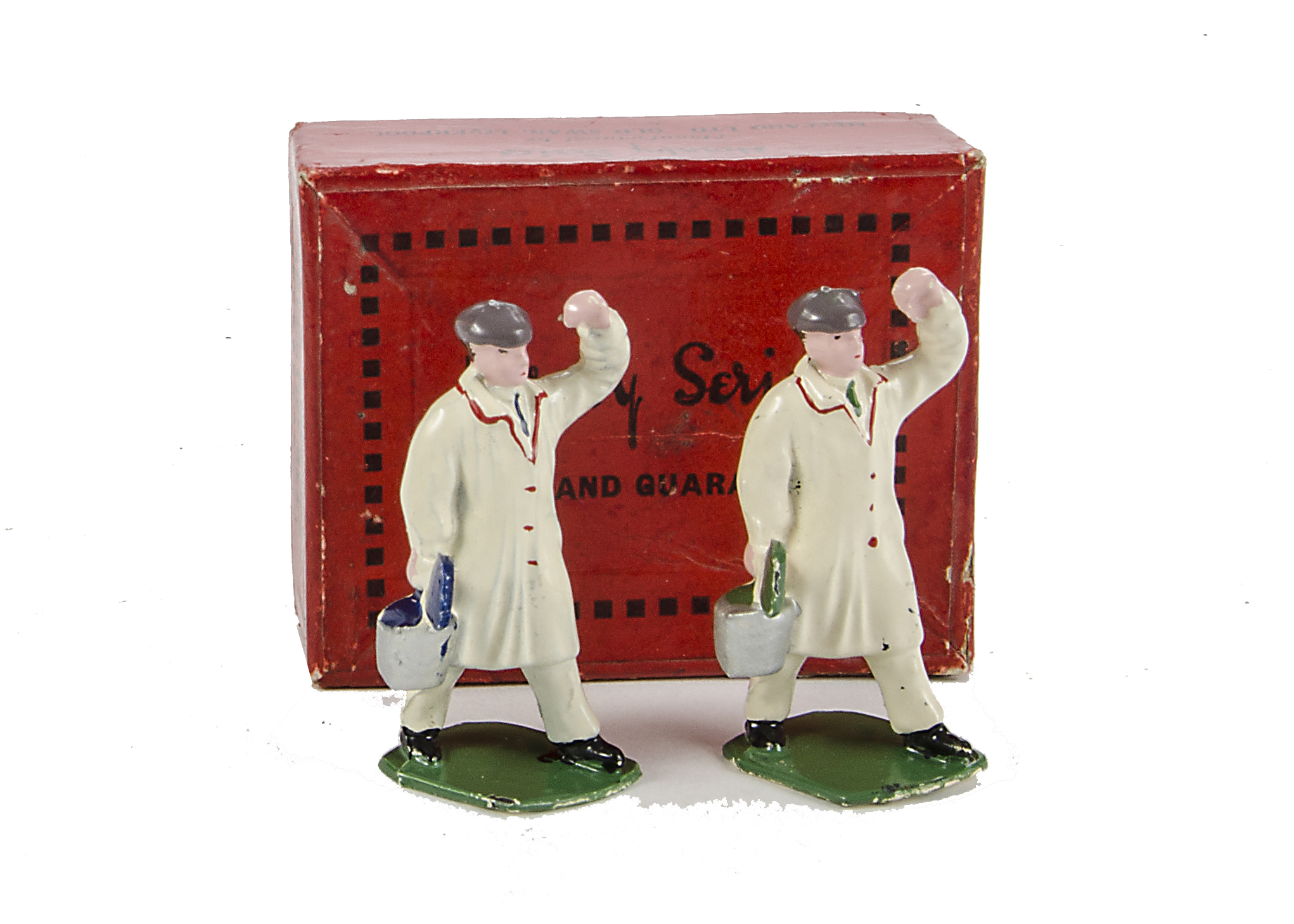 A Hornby 0 Gauge Modelled Miniatures No 13 Hall's Distemper Advertisement, comprising two original